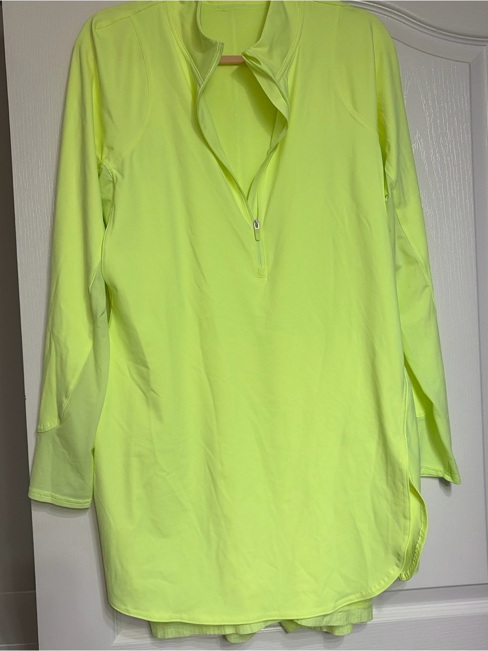 lululemon athletica Neon Yellow High-Visibility Quarter-Zip Tunic/Romper